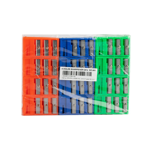 Crystal 4-Holes Sharpener Rectangle 441 (24pcs)